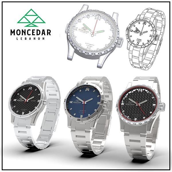 MonCedar Watches Product Design Lebanon